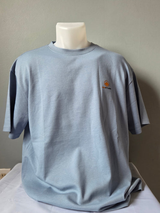Sky Blue Minimal Oversized T-Shirt